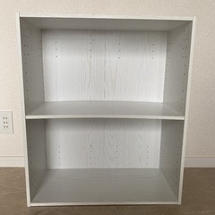 ニトリ2段カラーボックスホワイト白差し上げますの画像