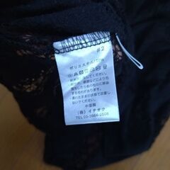 merlot  黒レース トップスの画像