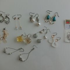 0円：ピアス 9点 中古