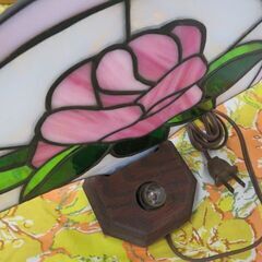 プレゼントにも！★バラ特集★ピンクローズのステンドグラススタンド♪の画像