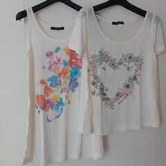 PAGEBOY Tシャツ ノースリーブ　半袖　袖なし　花柄 ペー...