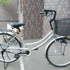 防犯登録料込み！札幌市内配達無料。中古24インチシルバー。