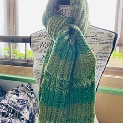 簡単マフラー編み方教えます。