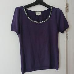 KUMIKYOKU　Tシャツ　組曲　紫　トップス