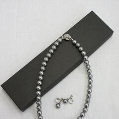 【未使用品】貝パールネックレス・イヤリングセット