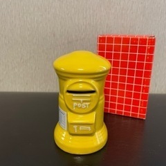 【新品】郵便ポスト型貯金箱（黄色）の画像