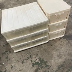 プラスチックケース　押し入れ収納　キャスター付き　セット　激安　...