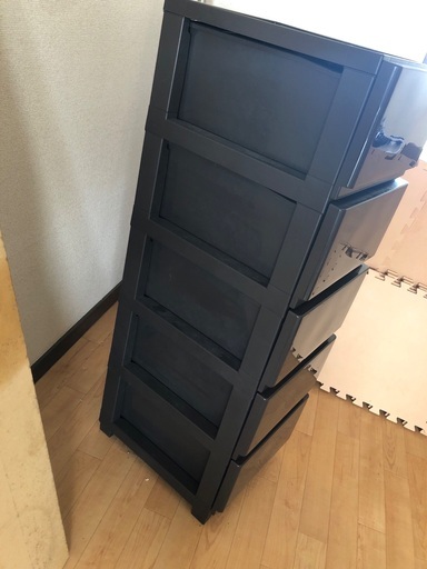 プラスチック製　5段　収納ケース　衣装ケース