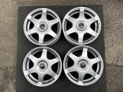 ブリヂストン14インチアルミ GIRO 06S中古4本セット！4穴マルチホイール