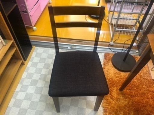 【リサイクルサービス八光　田上店　配達・設置OK】ニトリ　ダイニングテーブル5点セット (DT CLS 120×75cm DBR/DC