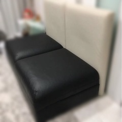 クッション別売り　上質な座り心地！最終値下げ収納つきIKEAで1番高かったセミオーダーソファの画像