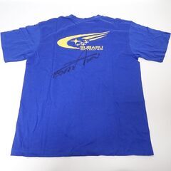 CA763 スバル ウォールドラリーチーム Tシャツ 新井敏弘サイン入りの画像