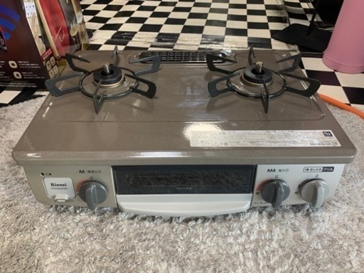 【リサイクルサービス八光　田上店　安心の3か月保証　配達・設置OK】リンナイ　ガスコンロ　ＬＰガス　RTE564PBRR/LP [ガステーブル プロパンガスLPG用 右強火 56cm幅 片面焼グリル パールブラウンベージュ]