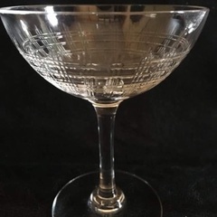 アンティークバカラ(Baccarat)シャンパングラスペアの画像
