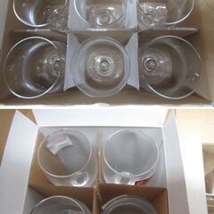 美品　未使用品　10点セット　日本製【アイスコーヒーグラス アロマ 310ml 】【ワイングラス ソーダガラス 250ml 】の画像