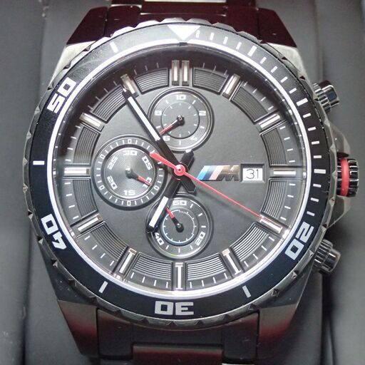 AA823 BMW クロノグラフ Mシリーズ 80 26 2 406 694 ブラック 100m防水