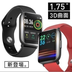 未使用新品 スマートウォッチ B16 皮膚温変動測定 1.75イン