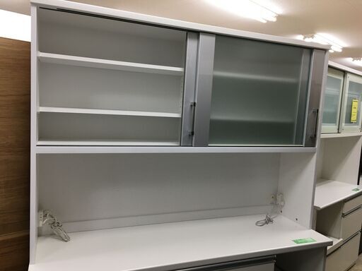 キッチンボード　大型キッチンボード　食器棚　レンジボード　システムキッチンボード　レンジ台　キッチン収納　幅160cm　大型家具　大容