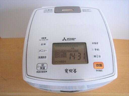 三菱 NJ-KSE186-W IHジャー炊飯器 1.8L 1升 炭炊釜 2016 年製