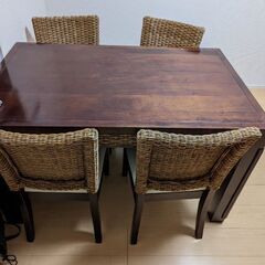 ダイニングテーブル5点セット