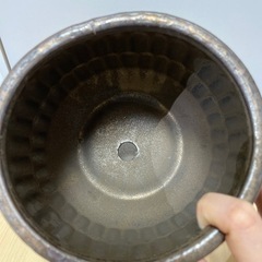 植木鉢 オシャレ鉢 メタリック調の画像