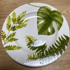 お値下げ　ボタニカル柄　大皿　2枚セット