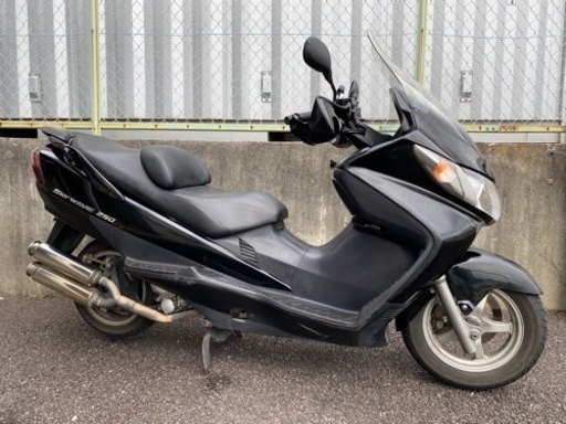 【動画ご確認ください】神奈川県綾瀬市 スズキ スカイウェイブ250 CJ43 社外マフラー ナンバー登録済み 現状車 配送、現車確認ご相談ください