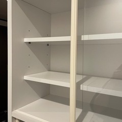 【決まりました】食器棚 キッチン収納 ホワイト / アイボリー 木目調 の画像