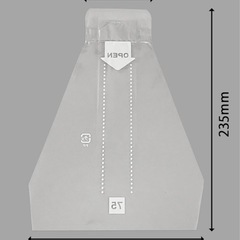 (新品)Wサンドイッチ袋　無地　75　BWあり　200枚の画像