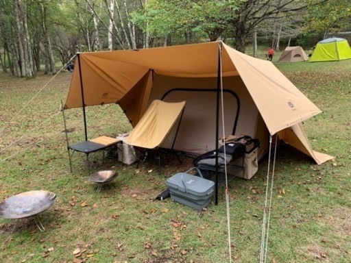 DOD ワラビーテント　GoGlamping タープ　ヌノイチ 風