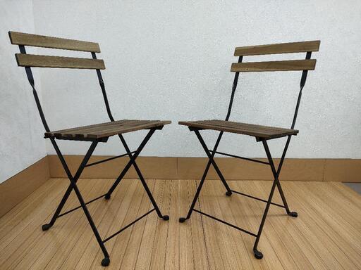 IKEA　TARNO 　折りたたみイス　2脚　中古品