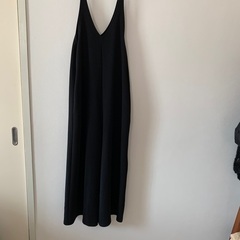 ワッフル素材サロペット