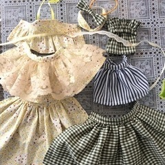 リカちゃん服 作りました。着せ替え9点セット