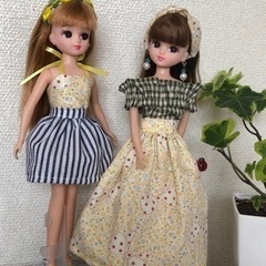 リカちゃん服 作りました。着せ替え9点セットの画像