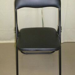 【題名】【300】(北見市民限定)パイプ椅子／黒（北見市廃棄物対...