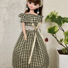リカちゃん服 作りました。着せ替え9点セットの画像