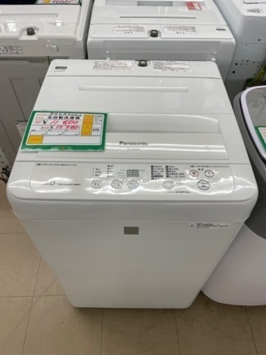 ★341 Panasonic パナソニック タテ型洗濯機 5kg 2017年製 清掃済み【リサイクルマート鹿児島宇宿店】