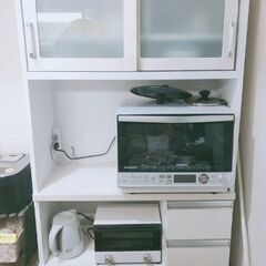 【候補者様と商談中】食器棚 カップボード ホワイト 北欧 比較的美品