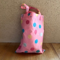 キッズフォーレのレインコート　ドットピンク B81808の画像