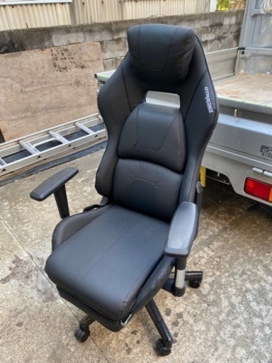 【中古美品】GTRACING ゲーミングチェア オットマン付き