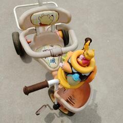 状態悪い　ポップンカーゴ　くまのぷーさん　三輪車の画像