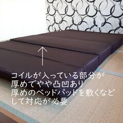 セミダブル 120cm ソファマットレス SOMAT ソマト ポケットコイルの画像