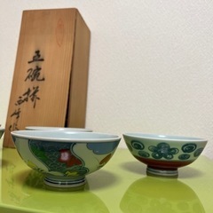 有田焼 西峰 作 茶碗 ５個セット 木箱付きの画像