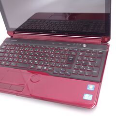 新品爆速SSD 15.6型 赤色 ノートパソコン 富士通 AH77/G 第2世代Core i7 8GB Blu-ray 無線 Wi-Fi カメラ Windows10 Office