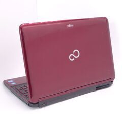 新品爆速SSD 15.6型 赤色 ノートパソコン 富士通 AH77/G 第2世代Core i7 8GB Blu-ray 無線 Wi-Fi カメラ Windows10 Office