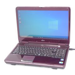中古良品 日本製 15型 Wi-Fi有 紫色 ノートパソコン 富士通 NF/G50 Core