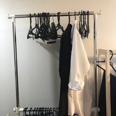 ハンガーラック二段の画像