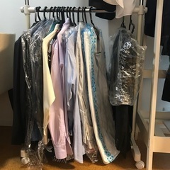 ハンガーラック二段