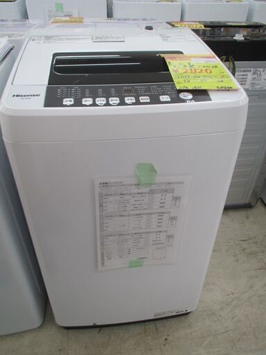 ＩＤ：Ｇ987817　ハイセンス　全自動洗濯機５．５ｋ