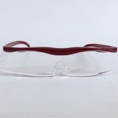 MGN-019【極美品】Hazuki ハズキルーペ 1.6倍 UV 紫外線カット ケース付き 赤 の画像